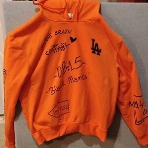 Orange Maybe Crazy Graphic Hoodie